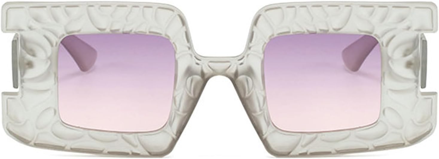 Willochra Квадратные женские панк-солнцезащитные очки с вогнутой и выпуклой оправой, роскошные очки в стиле Y2K, защита от УФ-излучения UV400, модные дизайнерские мужские очки F27, Gray
Willochra Квадратные женские панк-солнцезащитные очки с вогнутой и выпуклой оправой, роскошные очки в стиле Y2K, защита от УФ-излучения UV400, модные дизайнерские мужские очки F27, Gray