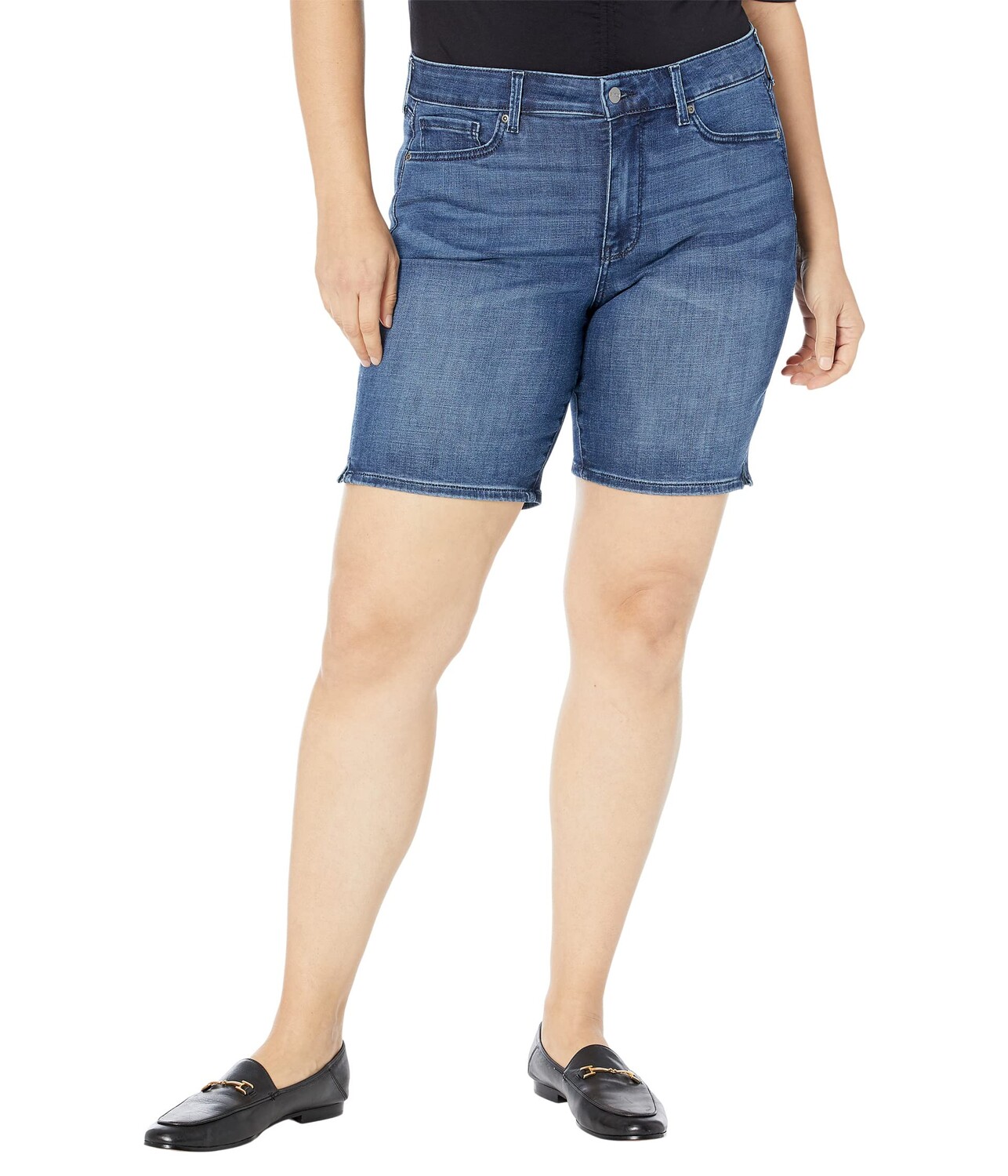 Шорты NYDJ, Plus Size Ella Shorts with Sideseam Slits in Bluewell
Шорты NYDJ, Plus Size Ella Shorts with Sideseam Slits in Bluewell
