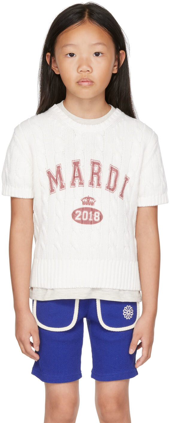 Детский белый свитер с винтажным принтом Mardi Mercredi Les Petits
Детский белый свитер с винтажным принтом Mardi Mercredi Les Petits