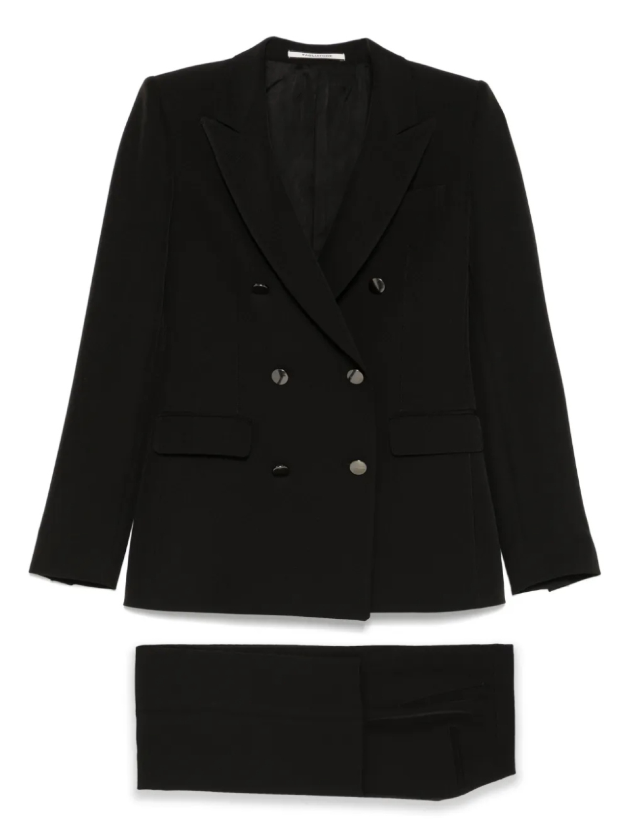 Двубортный костюм с заостренными лацканами Tagliatore
Двубортный костюм с заостренными лацканами Tagliatore