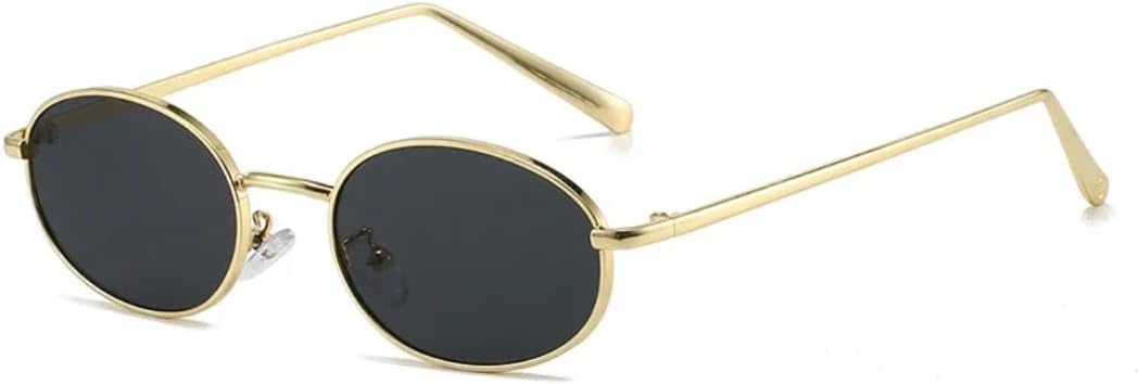 Солнцезащитные очки с защитой UV400 | Маленькая овальная металлическая оправа в стиле панк | для женщин и мужчин, для занятий спортом на открытом воздухе и вождения DSVIGF, Golden Gray
Солнцезащитные очки с защитой UV400 | Маленькая овальная металлическая оправа в стиле панк | для женщин и мужчин, для занятий спортом на открытом воздухе и вождения DSVIGF, Golden Gray
