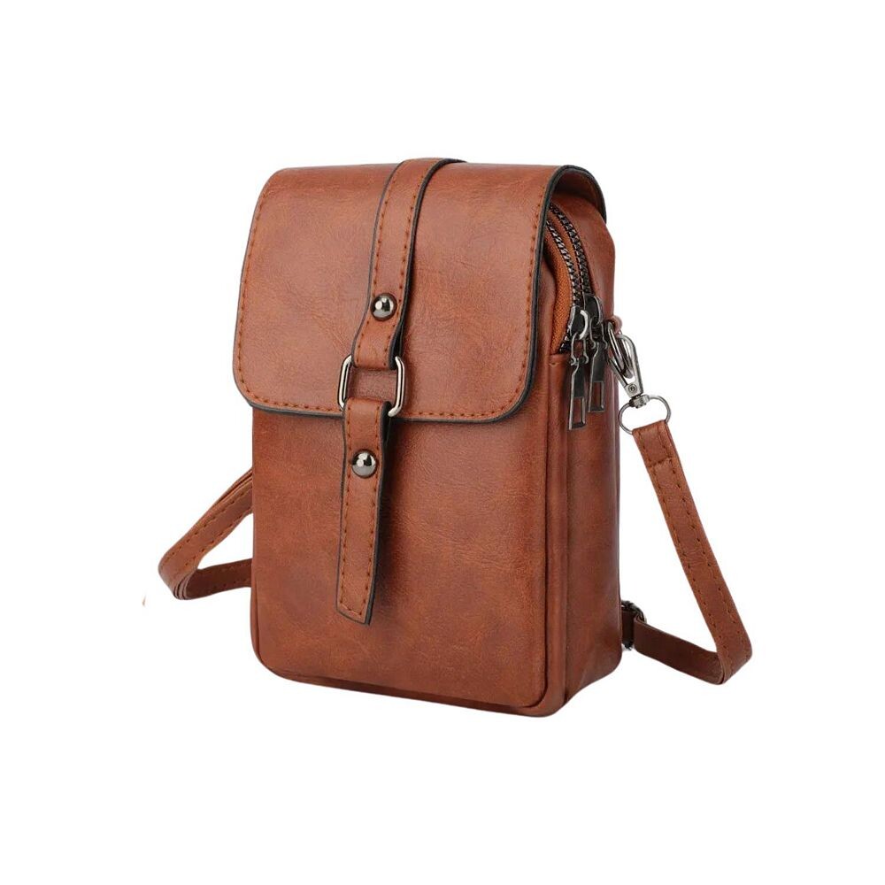 Винтажный кошелек для телефона через плечо Kitcheniva, коричневый
Винтажный кошелек для телефона через плечо Kitcheniva, коричневый