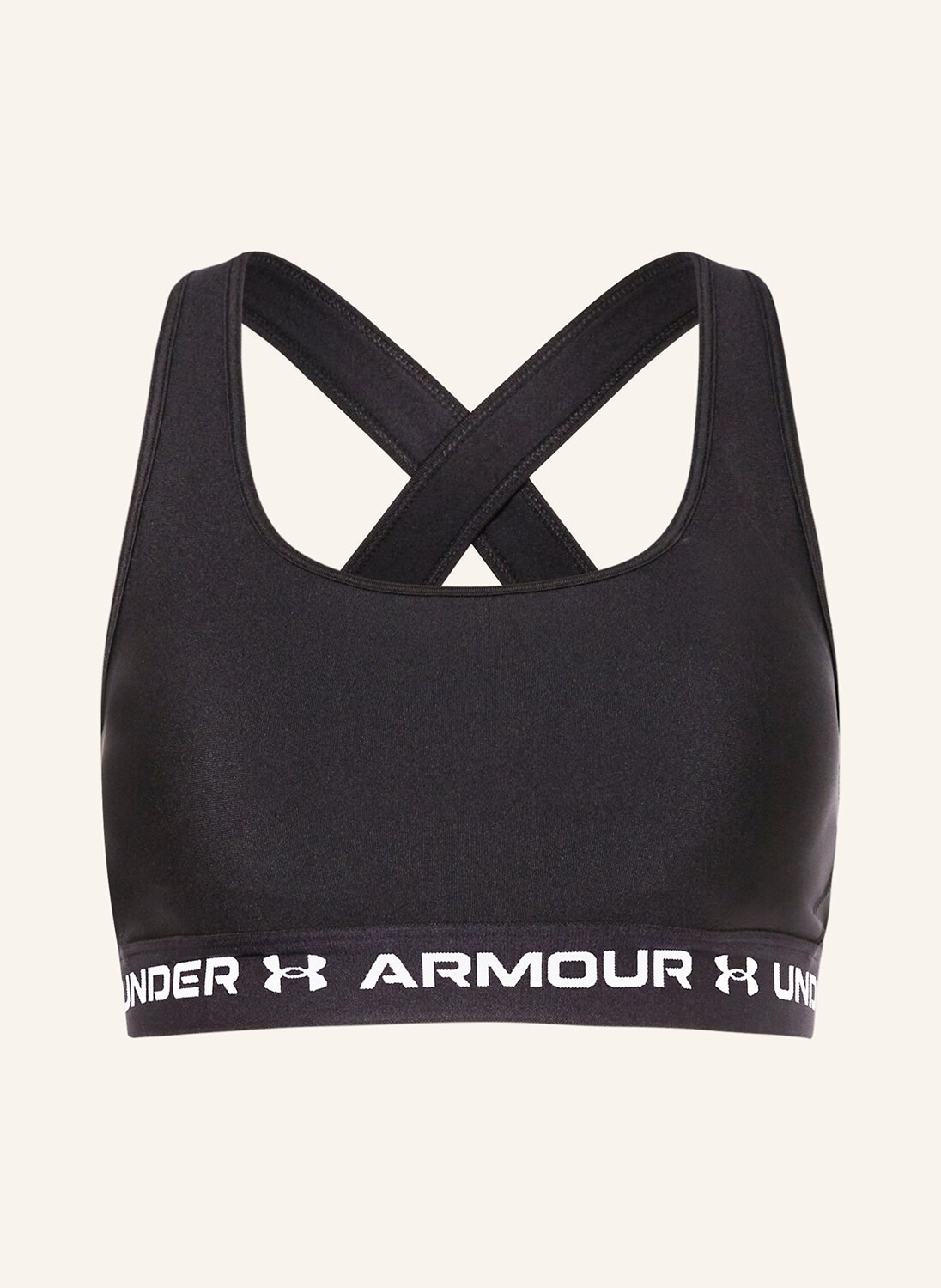 Спортивный бюстгальтер-броня со средней перекрещенной спиной Under Armour, черный
Спортивный бюстгальтер-броня со средней перекрещенной спиной Under Armour, черный