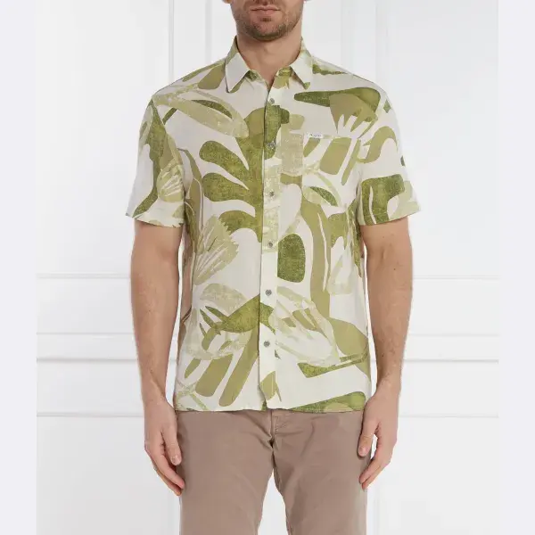 Льняная рубашка SS Collin Inside стандартного кроя Guess, зеленый
Льняная рубашка SS Collin Inside стандартного кроя Guess, зеленый