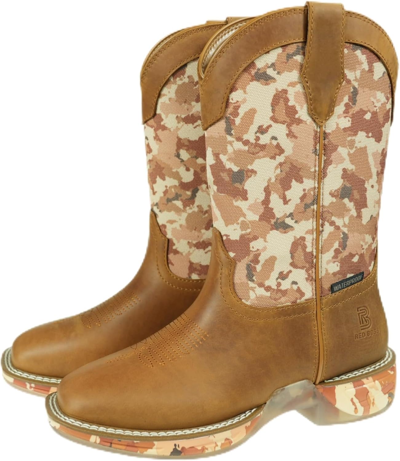 Ковбойские сапоги REDBOSS - Мужские спортивные широкие с квадратным носком вестерн, прочные стильные классические сапоги на стойке, коричневый
Ковбойские сапоги REDBOSS - Мужские спортивные широкие с квадратным носком вестерн, прочные стильные классические сапоги на стойке, коричневый