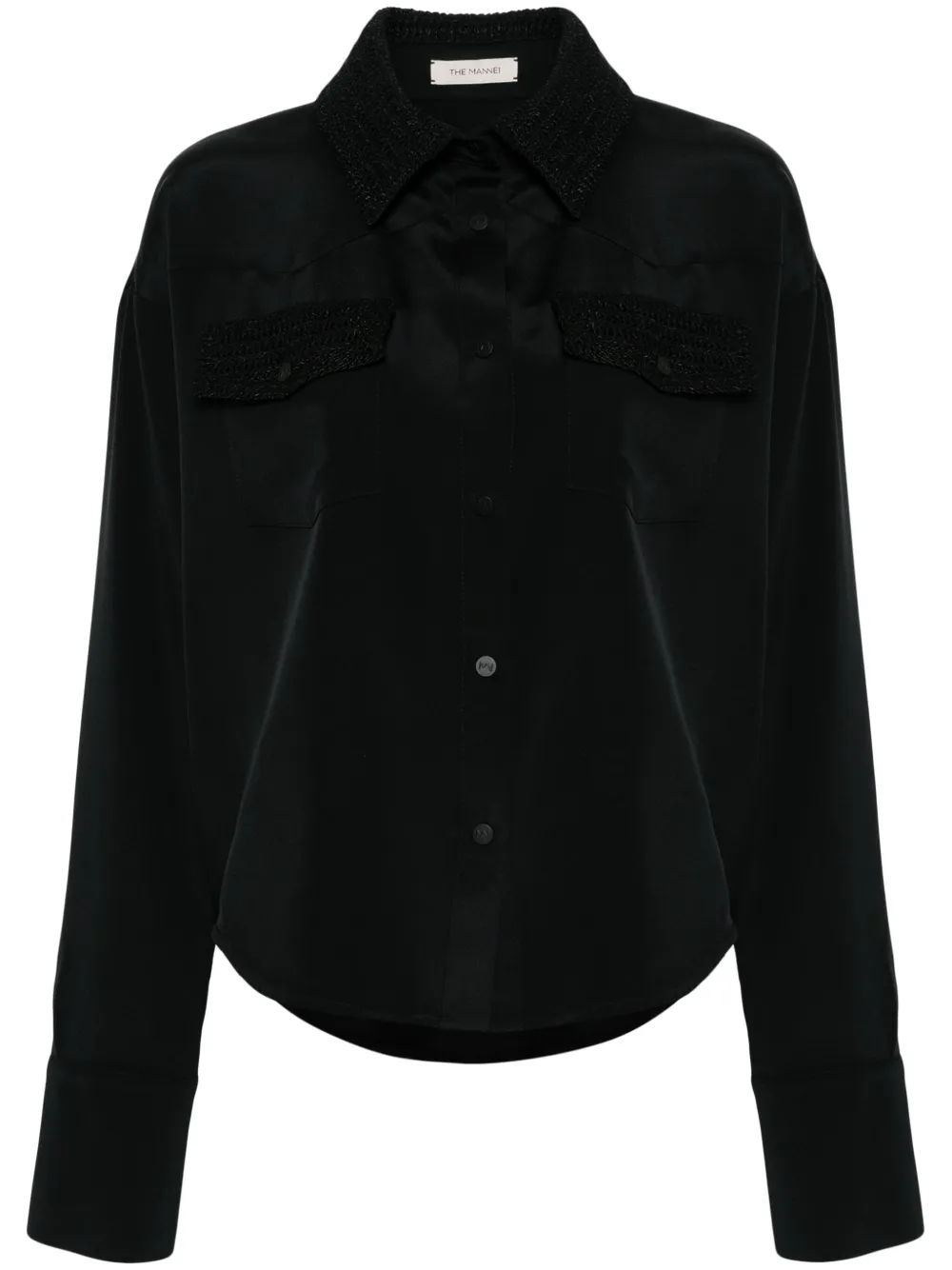 Рубашка Toledo в технике кроше The Mannei, черный
Рубашка Toledo в технике кроше The Mannei, черный