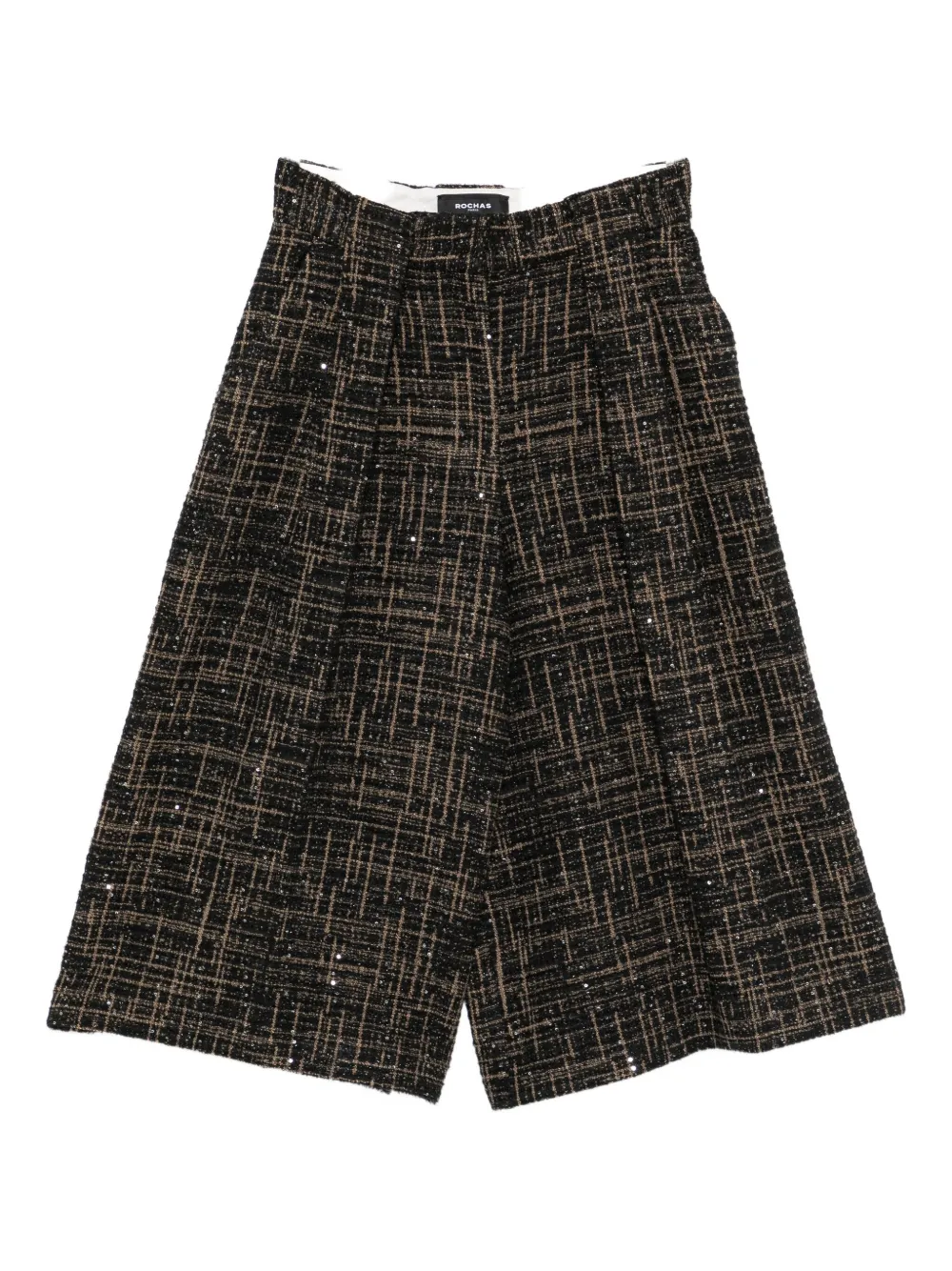 Брюки в клетку, украшенные пайетками Rochas, черный
Брюки в клетку, украшенные пайетками Rochas, черный