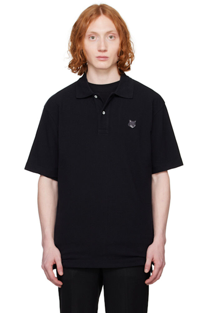 Поло Comfort с нашивкой в виде головы лисы черного цвета Maison Kitsuné
Поло Comfort с нашивкой в виде головы лисы черного цвета Maison Kitsuné