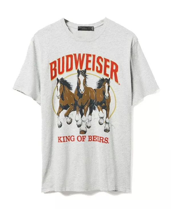 Футболка унисекс Budweiser Clydesdale Trio в винтажном стиле Junk Food Clothing, серый
Футболка унисекс Budweiser Clydesdale Trio в винтажном стиле Junk Food Clothing, серый