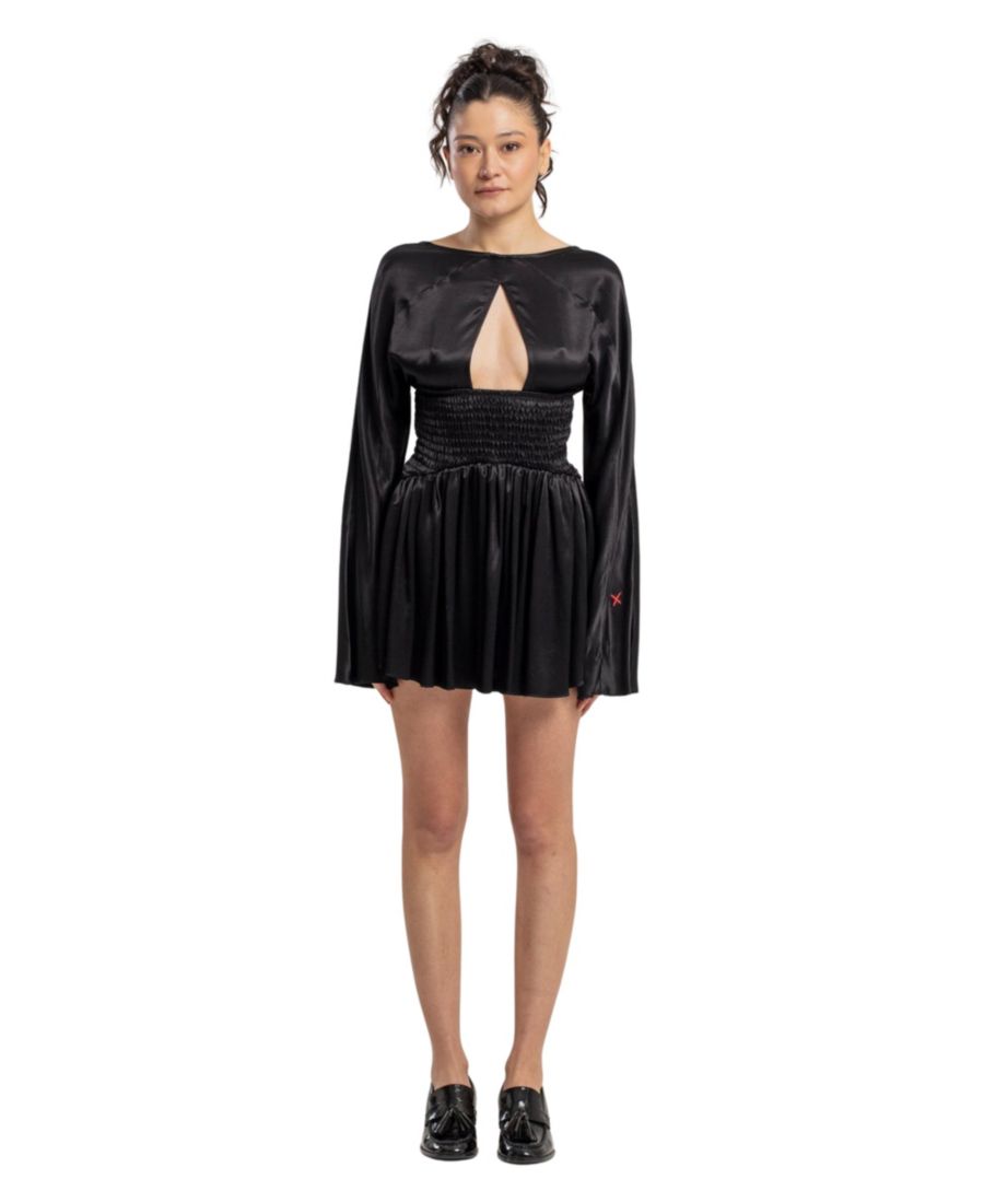 Женское мини-платье черного цвета с длинными рукавами и глубоким V-образным вырезом PCFG, Jet black
Женское мини-платье черного цвета с длинными рукавами и глубоким V-образным вырезом PCFG, Jet black