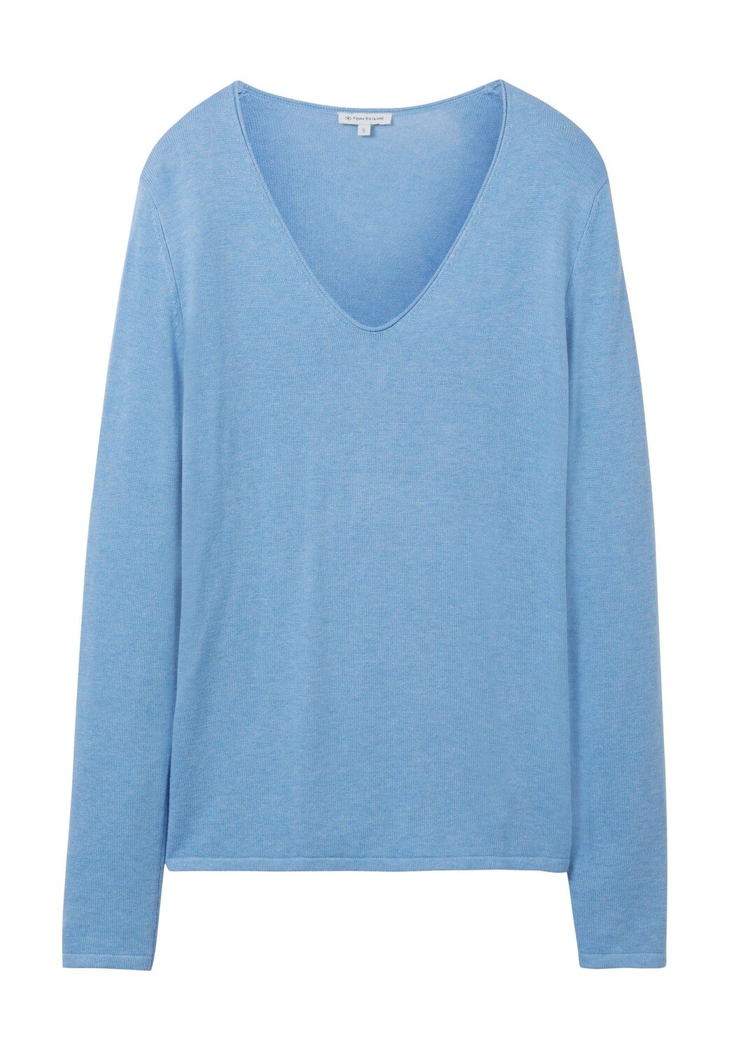 Вязаный женский свитер с V-образным вырезом TOM TAILOR, цвет Sea Blue Melange
Вязаный женский свитер с V-образным вырезом TOM TAILOR, цвет Sea Blue Melange