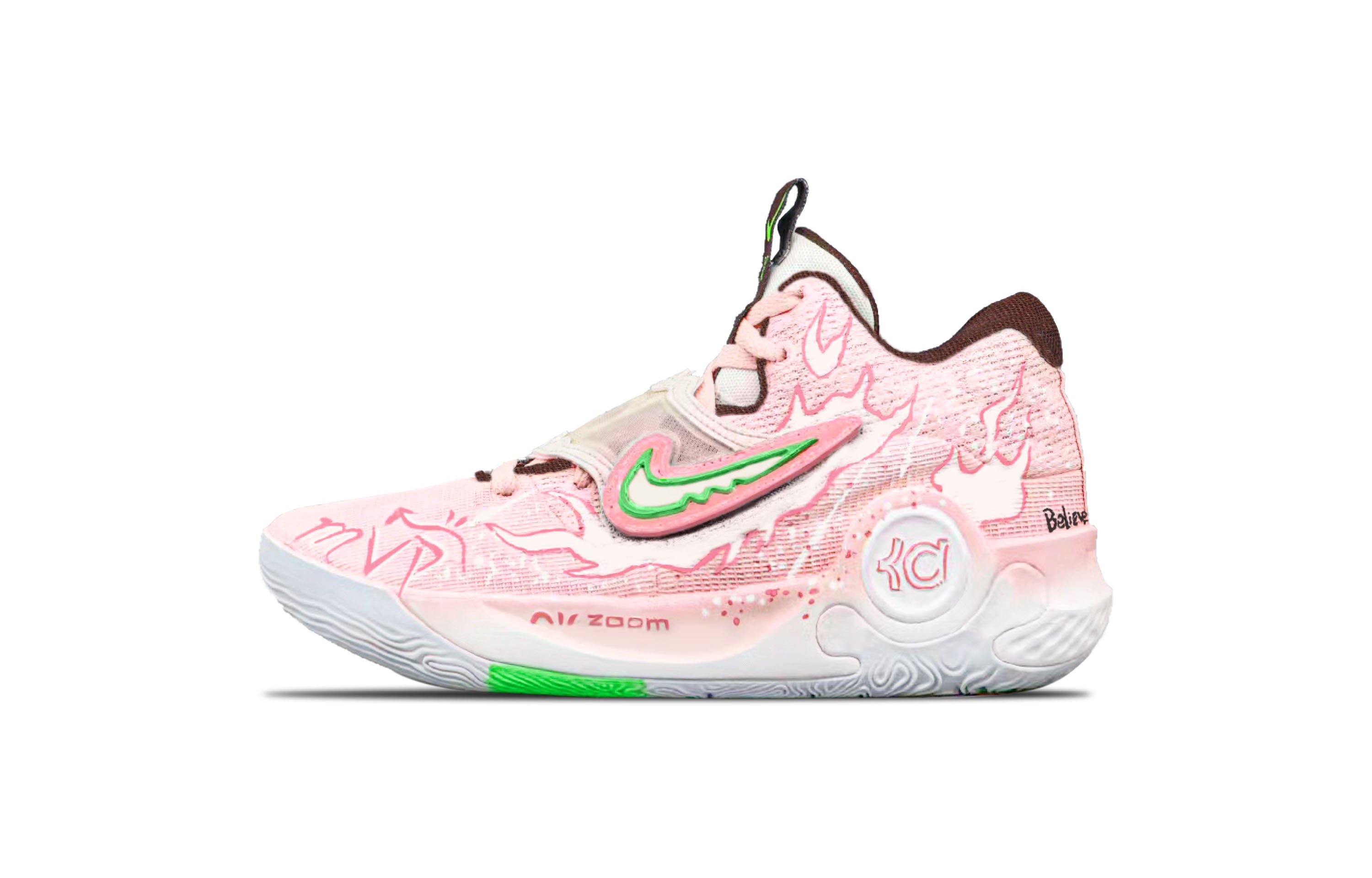 Nike Баскетбольные кроссовки KD Trey 5 Lethal Flame Shock Absorbers с противоскользящим покрытием, износостойкие, низкие, розовые, мужские
Nike Баскетбольные кроссовки KD Trey 5 Lethal Flame Shock Absorbers с противоскользящим покрытием, износостойкие, низкие, розовые, мужские