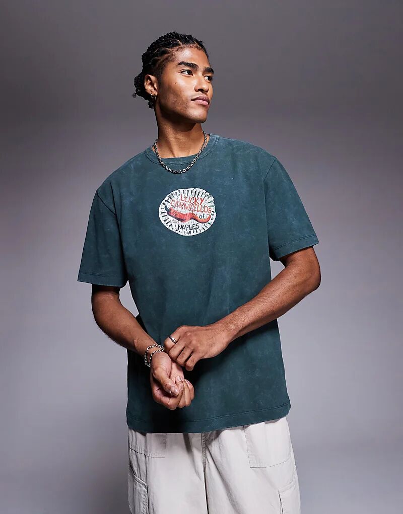 Футболка ASOS DESIGN из плотной ткани с принтом на груди, темно-зеленого цвета
Футболка ASOS DESIGN из плотной ткани с принтом на груди, темно-зеленого цвета