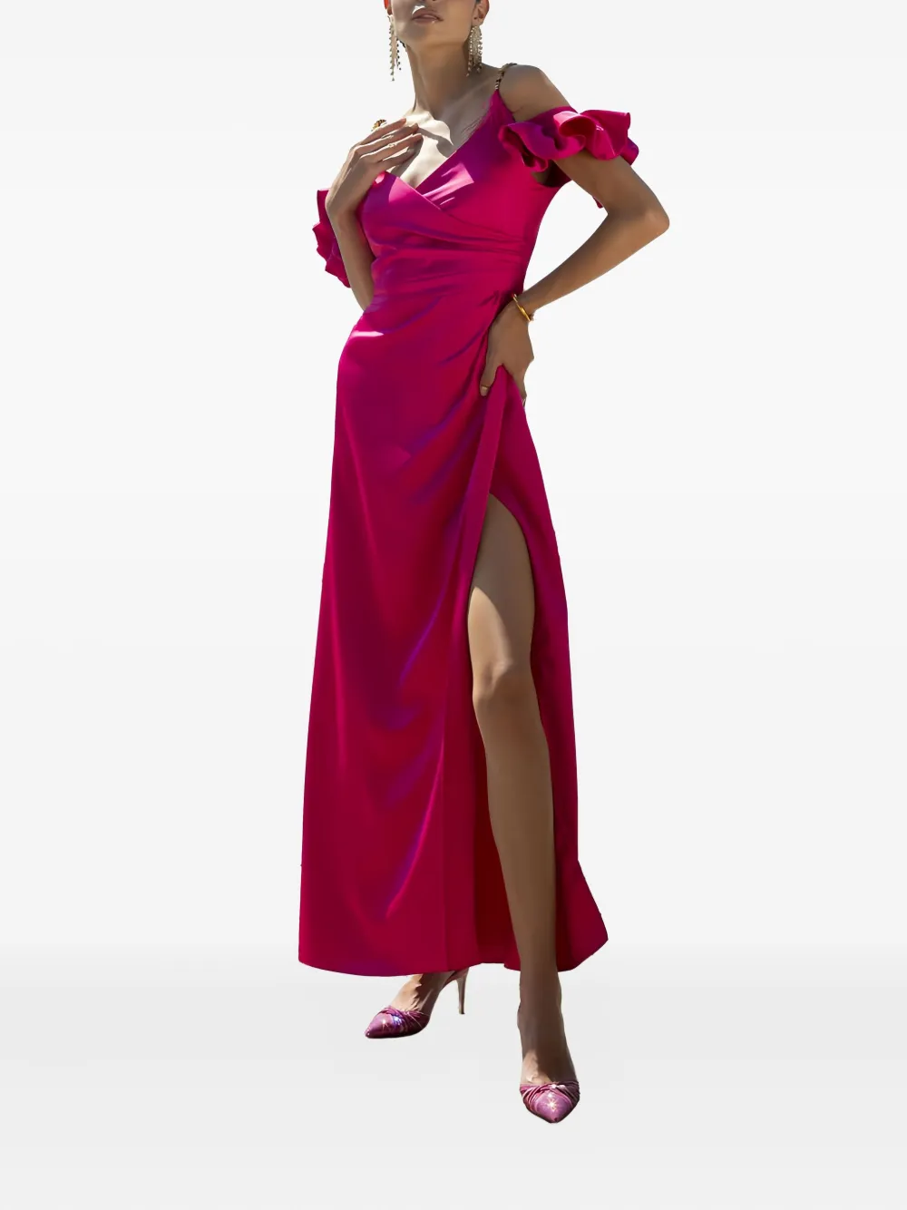 Платье макси с оборками Hanita, розовый
Платье макси с оборками Hanita, розовый