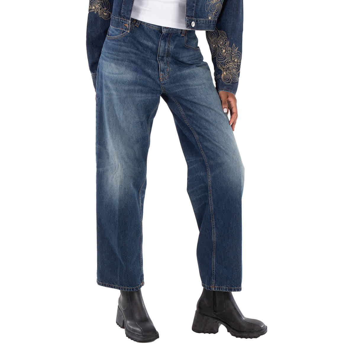 Джинсы Boyfriend от Victoria Beckham, индиго 
Джинсы Boyfriend от Victoria Beckham, индиго