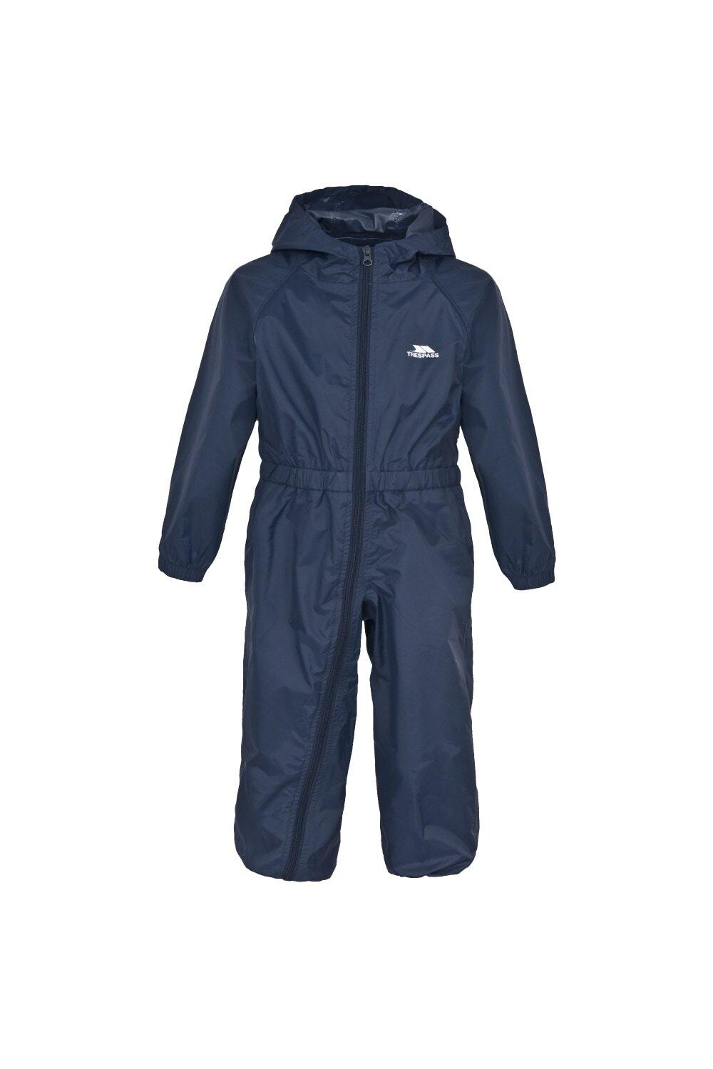Дождевик водонепроницаемый дождевик на пуговицах для младенцев Trespass, темно-синий 
Дождевик водонепроницаемый дождевик на пуговицах для младенцев Trespass, темно-синий