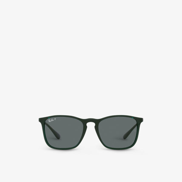 RB4187 Солнцезащитные очки Chris из поляризованной резины Ray-Ban, зеленый 
RB4187 Солнцезащитные очки Chris из поляризованной резины Ray-Ban, зеленый