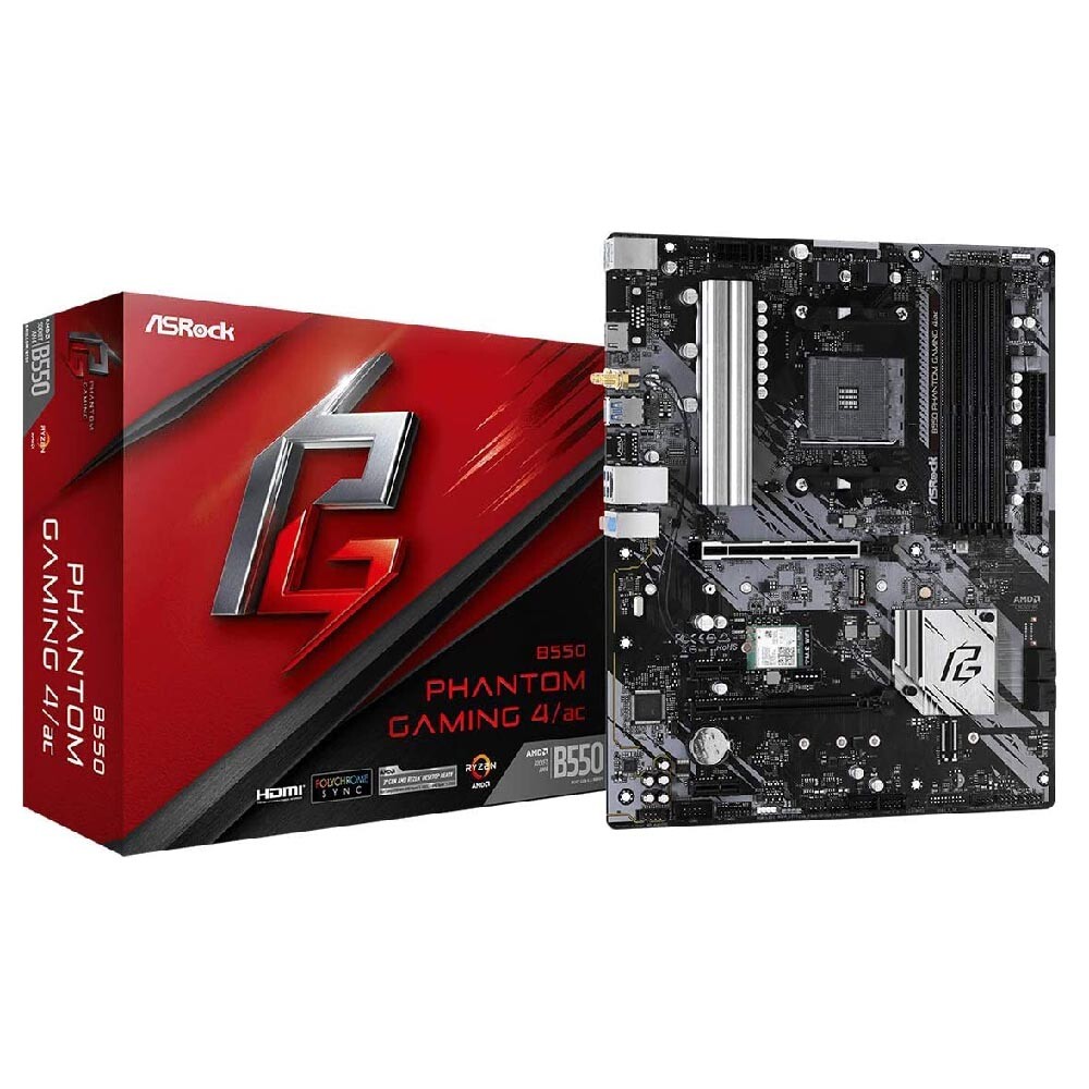 Материнская плата ASRock B550 Phantom Gaming 4/ac, AM4
Материнская плата ASRock B550 Phantom Gaming 4/ac, AM4