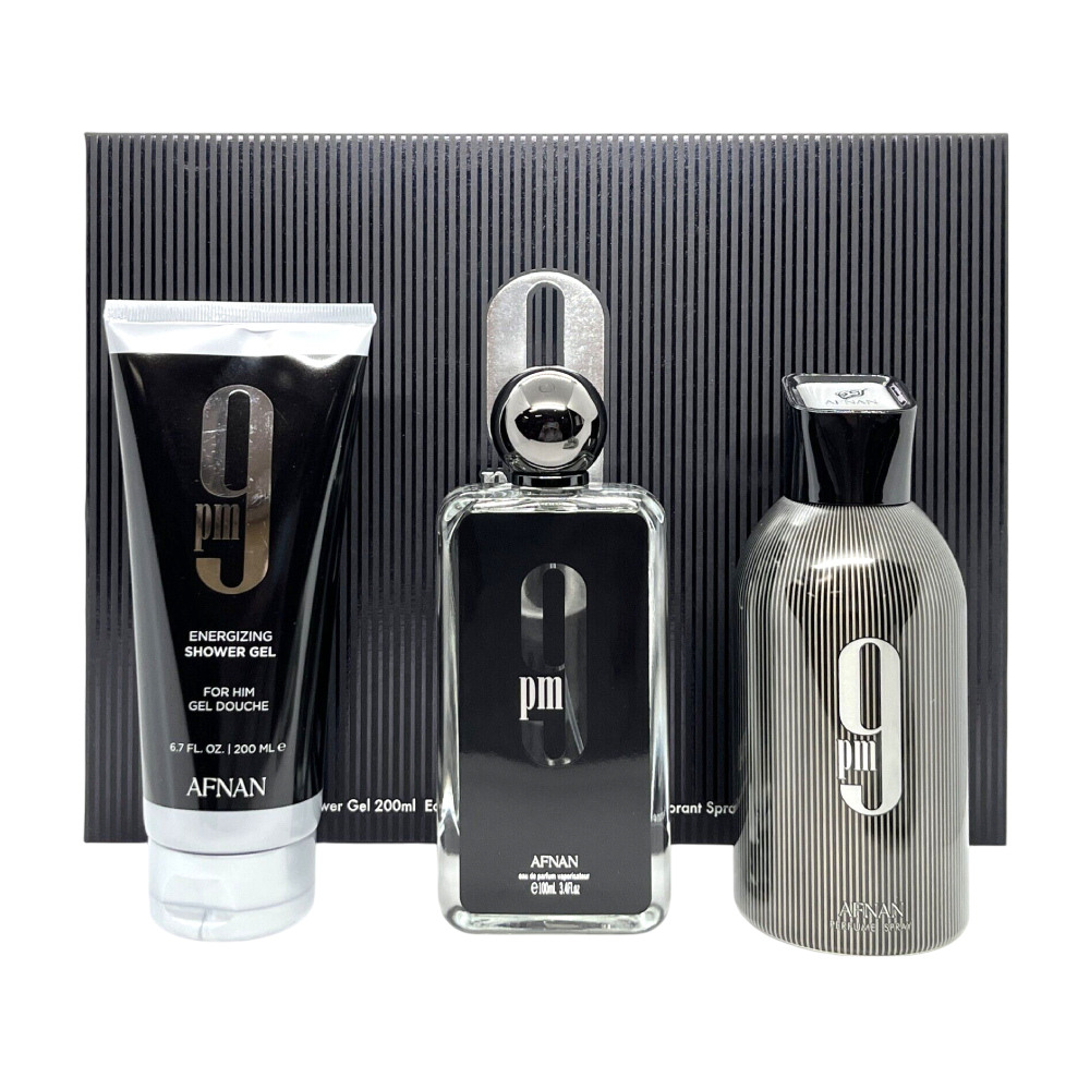 Набор подарочный Afnan 9 PM, 3 предмета 
Набор подарочный Afnan 9 PM, 3 предмета