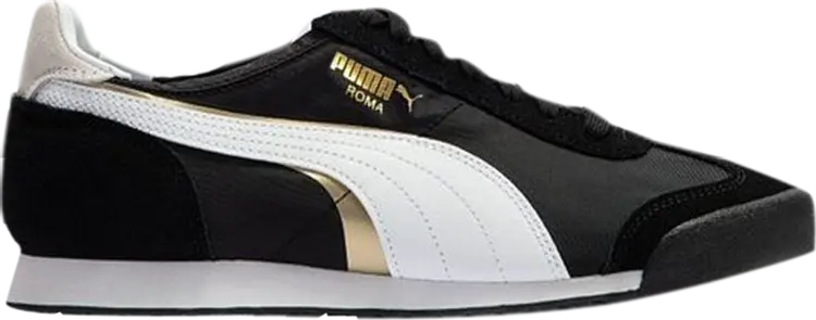 Кроссовки Puma Roma OG Nylon Double FS - Black Gold, черный 
Кроссовки Puma Roma OG Nylon Double FS - Black Gold, черный