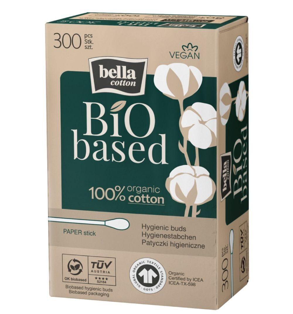 Ватные палочки Bella Cotton Bio Based, 300 шт
Ватные палочки Bella Cotton Bio Based, 300 шт
