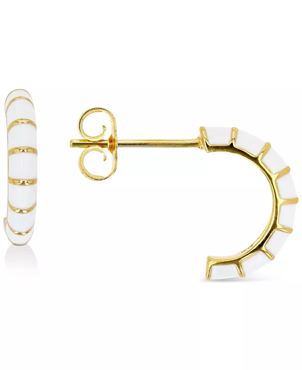 Серьги-Кольца с эмалью из стерлингового серебра или 14-каратного золота поверх стерлингового серебра, 1/2 дюйма Macy'S, white/gold
Серьги-Кольца с эмалью из стерлингового серебра или 14-каратного золота поверх стерлингового серебра, 1/2 дюйма Macy'S, white/gold