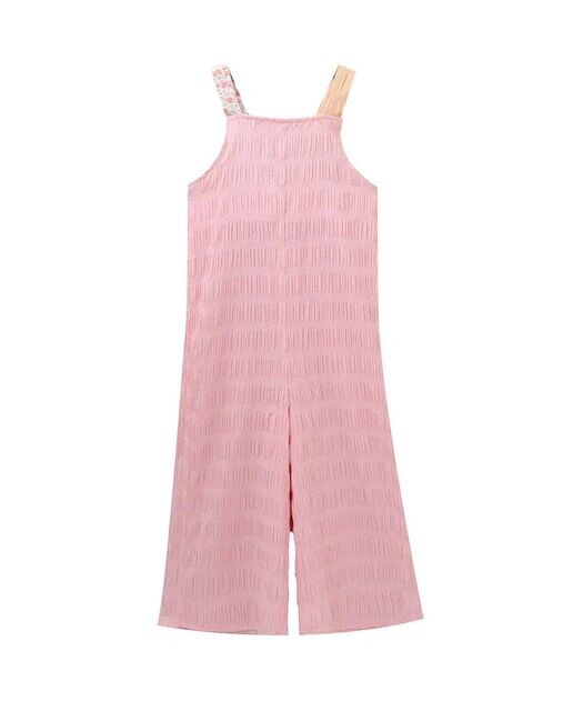 Длинный комбинезон для девочки из бамбулы с неровными бретелями Dadati, розовый
Длинный комбинезон для девочки из бамбулы с неровными бретелями Dadati, розовый