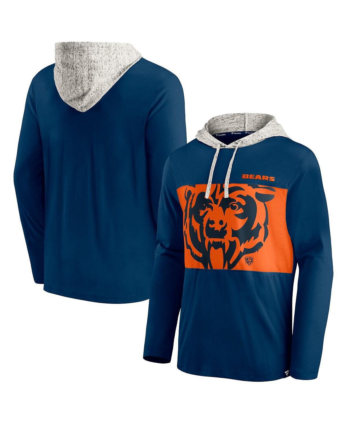 Мужская темно-синяя футболка с капюшоном с длинными рукавами chicago bears Fanatics, синий
Мужская темно-синяя футболка с капюшоном с длинными рукавами chicago bears Fanatics, синий