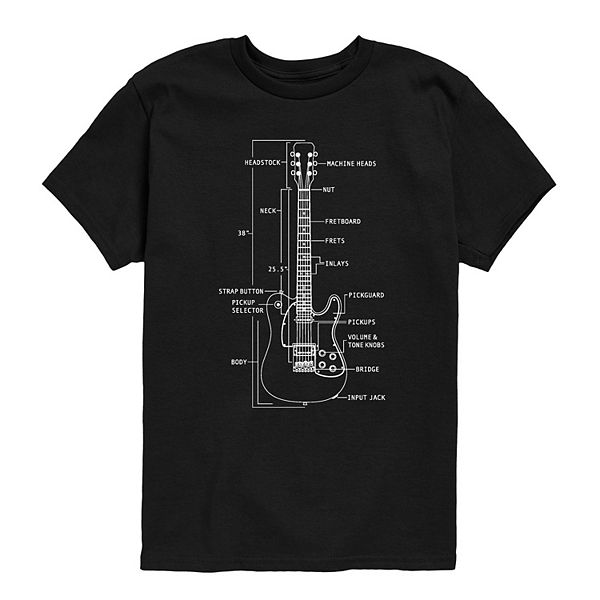 Футболка с принтом Boys 8-20 electric guitar diagram Licensed Character, Black
Футболка с принтом Boys 8-20 electric guitar diagram Licensed Character, Black