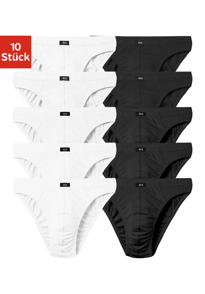 Трусы H.I.S "мужские мини-брифы" (10 шт.), из смеси хлопка, белый 
Трусы H.I.S "мужские мини-брифы" (10 шт.), из смеси хлопка, белый