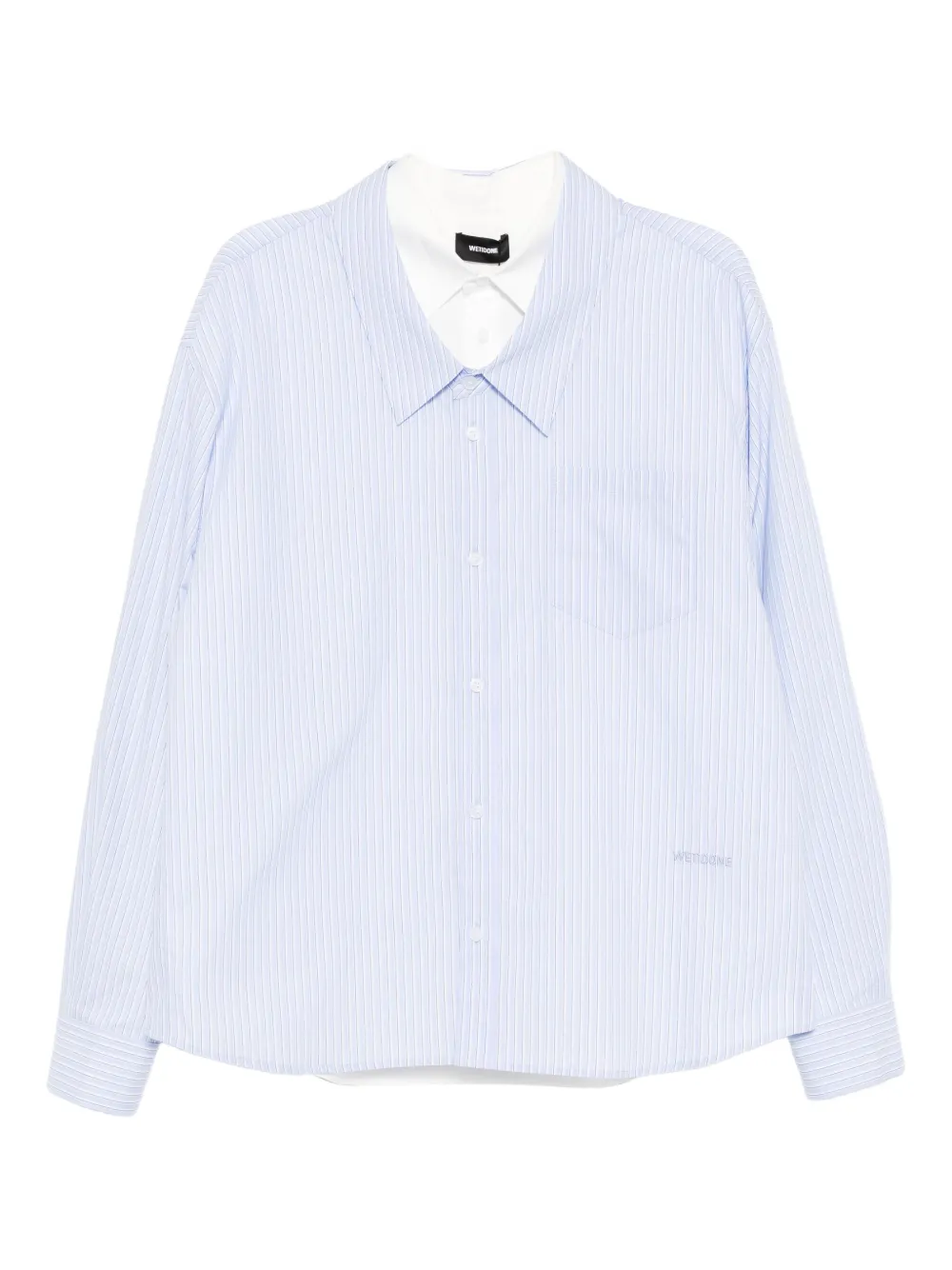 Рубашка с вышитым логотипом We11done, синий
Рубашка с вышитым логотипом We11done, синий