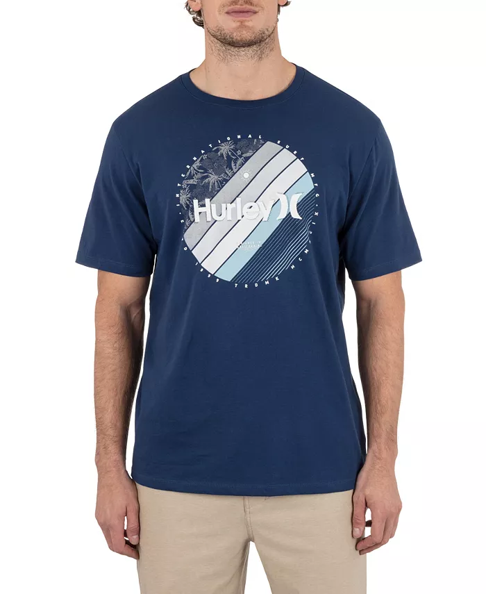 Мужская футболка Linear Palm с коротким рукавом Hurley, синий
Мужская футболка Linear Palm с коротким рукавом Hurley, синий