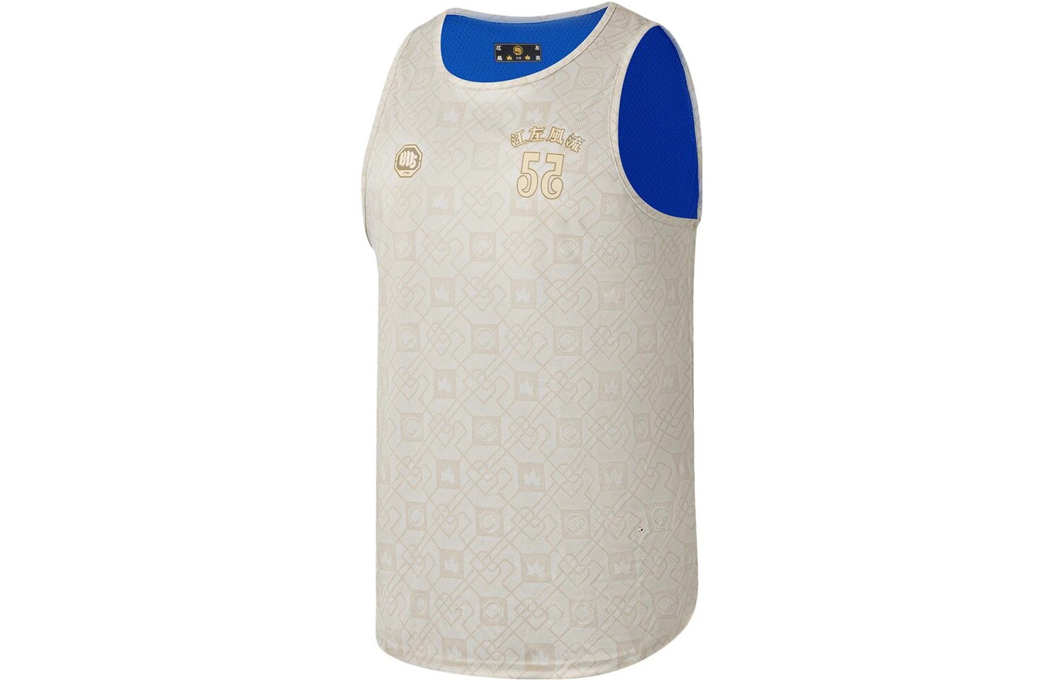 Баскетбольная майка Badfive мужская золотистая жаккардовая бледно-голубая Lining, голубой
Баскетбольная майка Badfive мужская золотистая жаккардовая бледно-голубая Lining, голубой