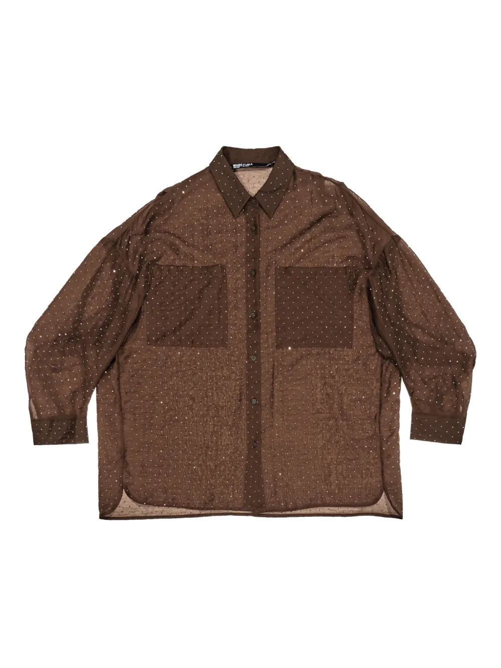 Рубашка оверсайз Bimba Y Lola, коричневый
Рубашка оверсайз Bimba Y Lola, коричневый