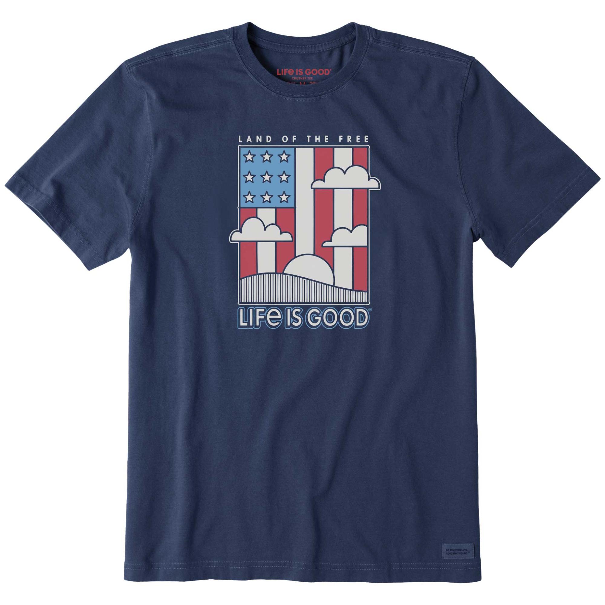 Мужская футболка Land of the Free Flag Crusher-LITE Life Is Good, Darkest Blue, Синий, Мужская футболка Land of the Free Flag Crusher-LITE Life Is Good, Darkest Blue
Мужская футболка Land of the Free Flag Crusher-LITE Life Is Good, Darkest Blue, Синий, Мужская футболка Land of the Free Flag Crusher-LITE Life Is Good, Darkest Blue