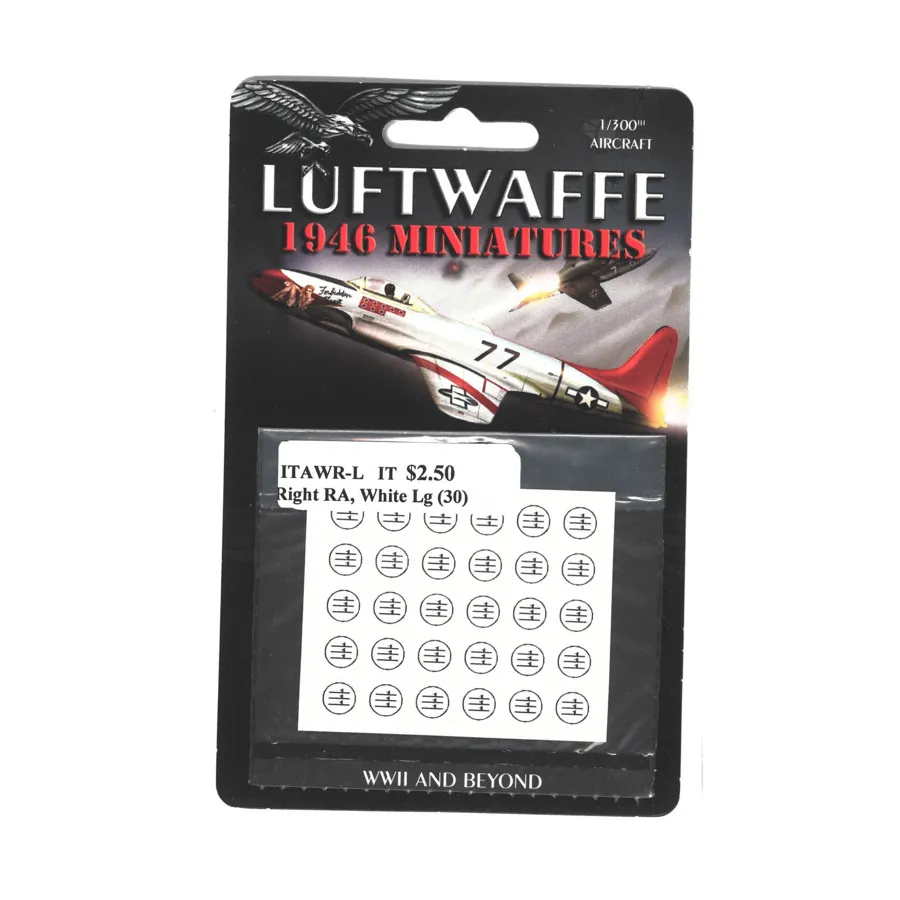 Италия — правая Regia Aeronautica, белая, большая, Decals - Blue Sky
Италия — правая Regia Aeronautica, белая, большая, Decals - Blue Sky