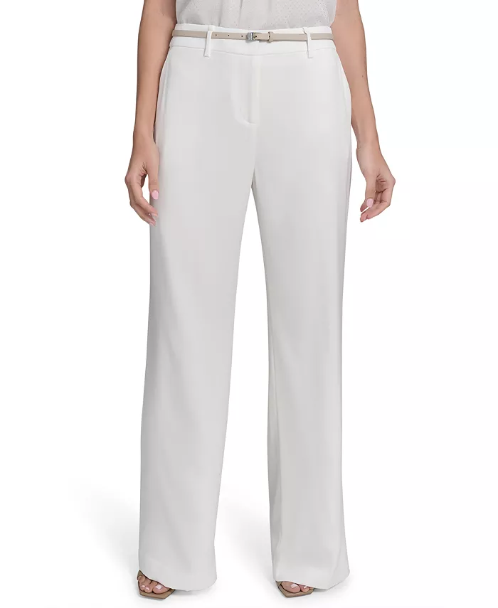 Женские брюки с поясом и широкими штанинами Calvin Klein, коричневый/бежевый
Женские брюки с поясом и широкими штанинами Calvin Klein, коричневый/бежевый