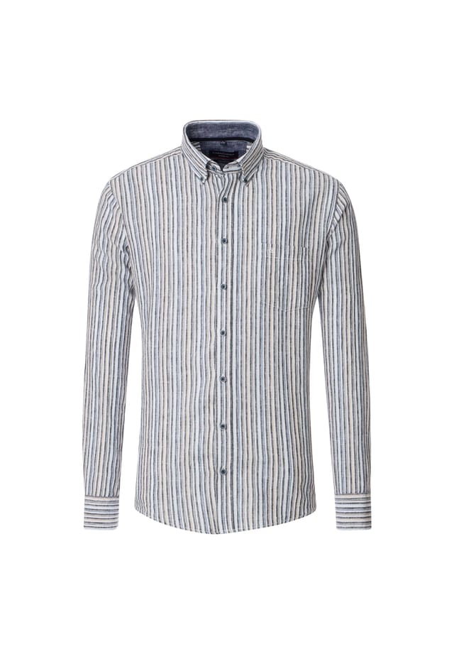 Льняная рубашка в полоску свободного покроя Casamoda, зеленый
Льняная рубашка в полоску свободного покроя Casamoda, зеленый