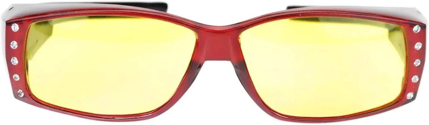 Легкие поляризованные солнцезащитные очки для женщин — надеваются поверх очков с диоптриями, имеют линзы для вождения в темное время суток и украшены стразами Mass Vision, Magenta
Легкие поляризованные солнцезащитные очки для женщин — надеваются поверх очков с диоптриями, имеют линзы для вождения в темное время суток и украшены стразами Mass Vision, Magenta