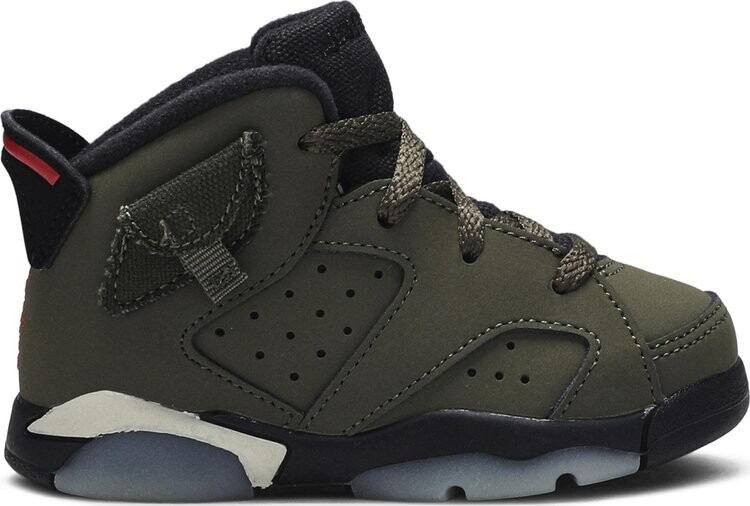 Кроссовки Travis Scott x Air Jordan 6 Retro TD Olive, зеленый
Кроссовки Travis Scott x Air Jordan 6 Retro TD Olive, зеленый