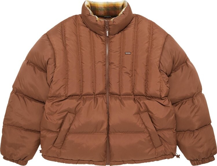 Пуховик Supreme Flannel Reversible Puffer Jacket 'Brown', коричневый
Пуховик Supreme Flannel Reversible Puffer Jacket 'Brown', коричневый