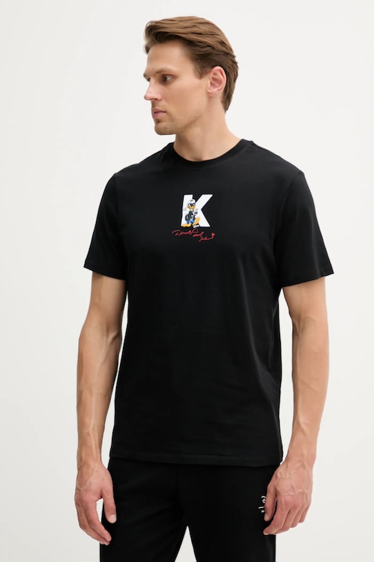 Хлопковая футболка DISNEY Karl Lagerfeld, черный
Хлопковая футболка DISNEY Karl Lagerfeld, черный