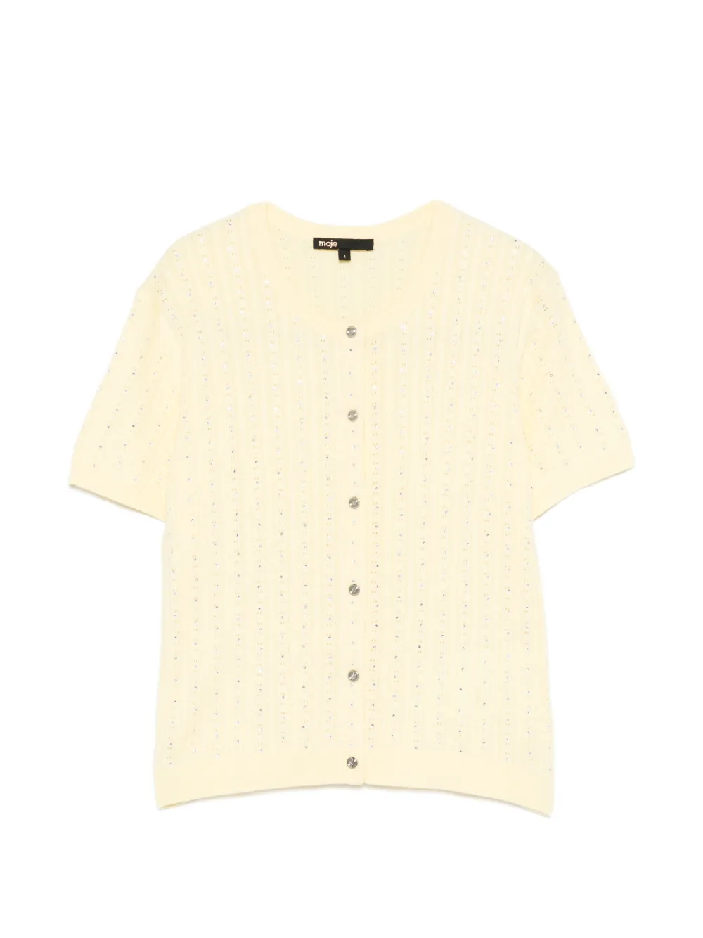 Кардиган на пуговицах с короткими рукавами Maje, желтый
Кардиган на пуговицах с короткими рукавами Maje, желтый