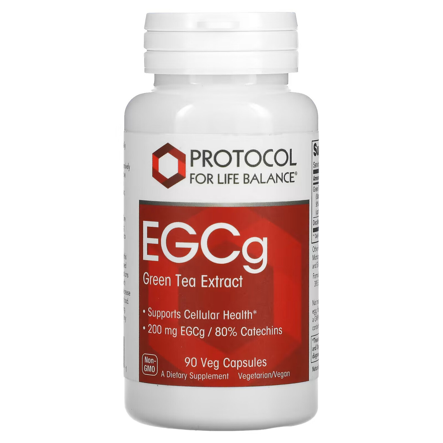 Protocol for Life Balance, EGCG, экстракт зеленого чая, 200 мг, 90 вегетарианских капсул
Protocol for Life Balance, EGCG, экстракт зеленого чая, 200 мг, 90 вегетарианских капсул