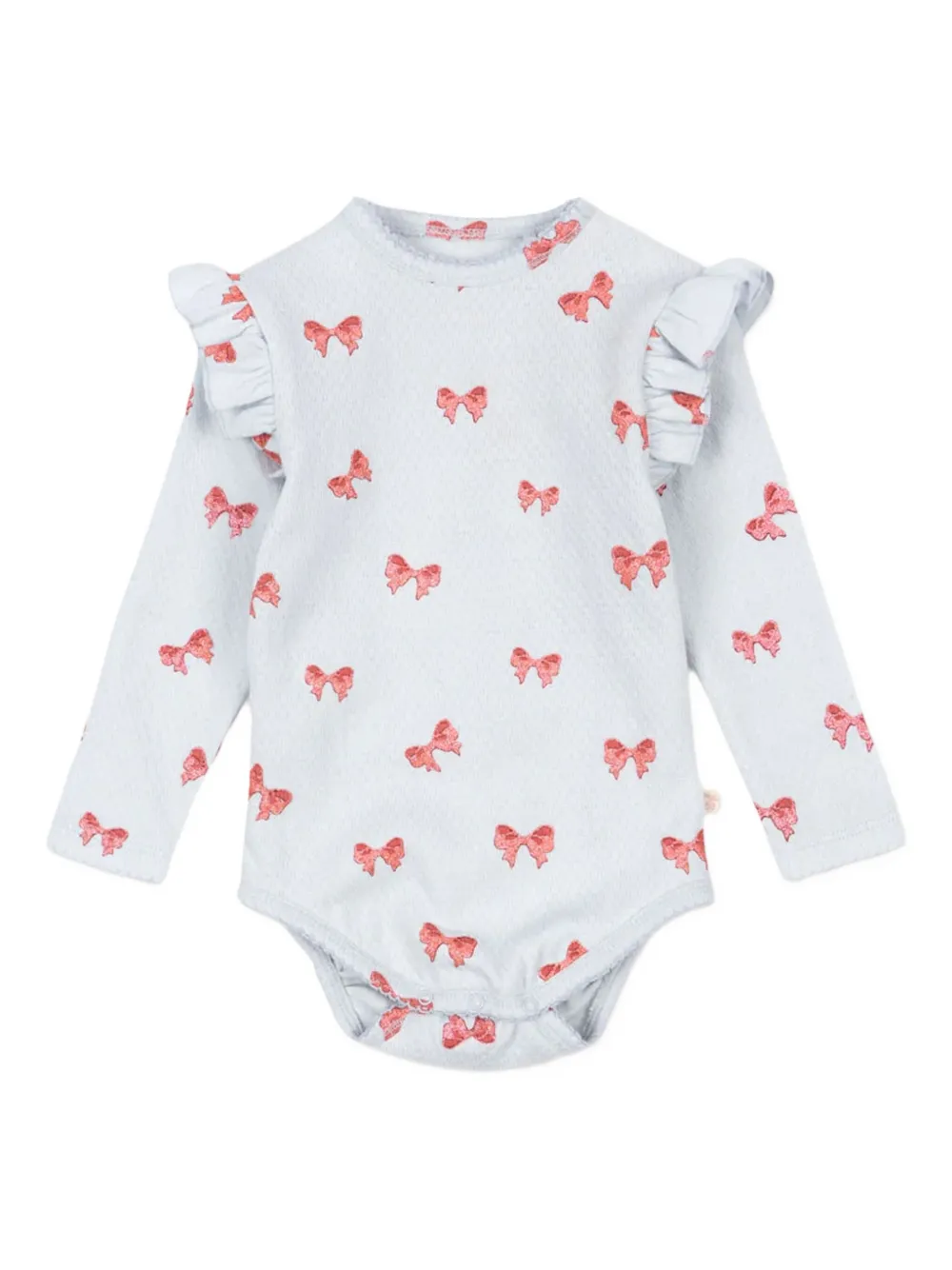 Боди с рюшами и принтом в виде бантиков Konges Sløjd, синий
Боди с рюшами и принтом в виде бантиков Konges Sløjd, синий