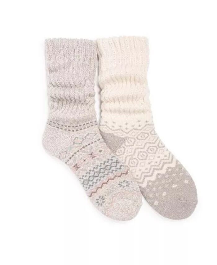 Женские носки с напуском, удерживающие тепло (в упаковке 2 пары) MUK LUKS, бежевый
Женские носки с напуском, удерживающие тепло (в упаковке 2 пары) MUK LUKS, бежевый