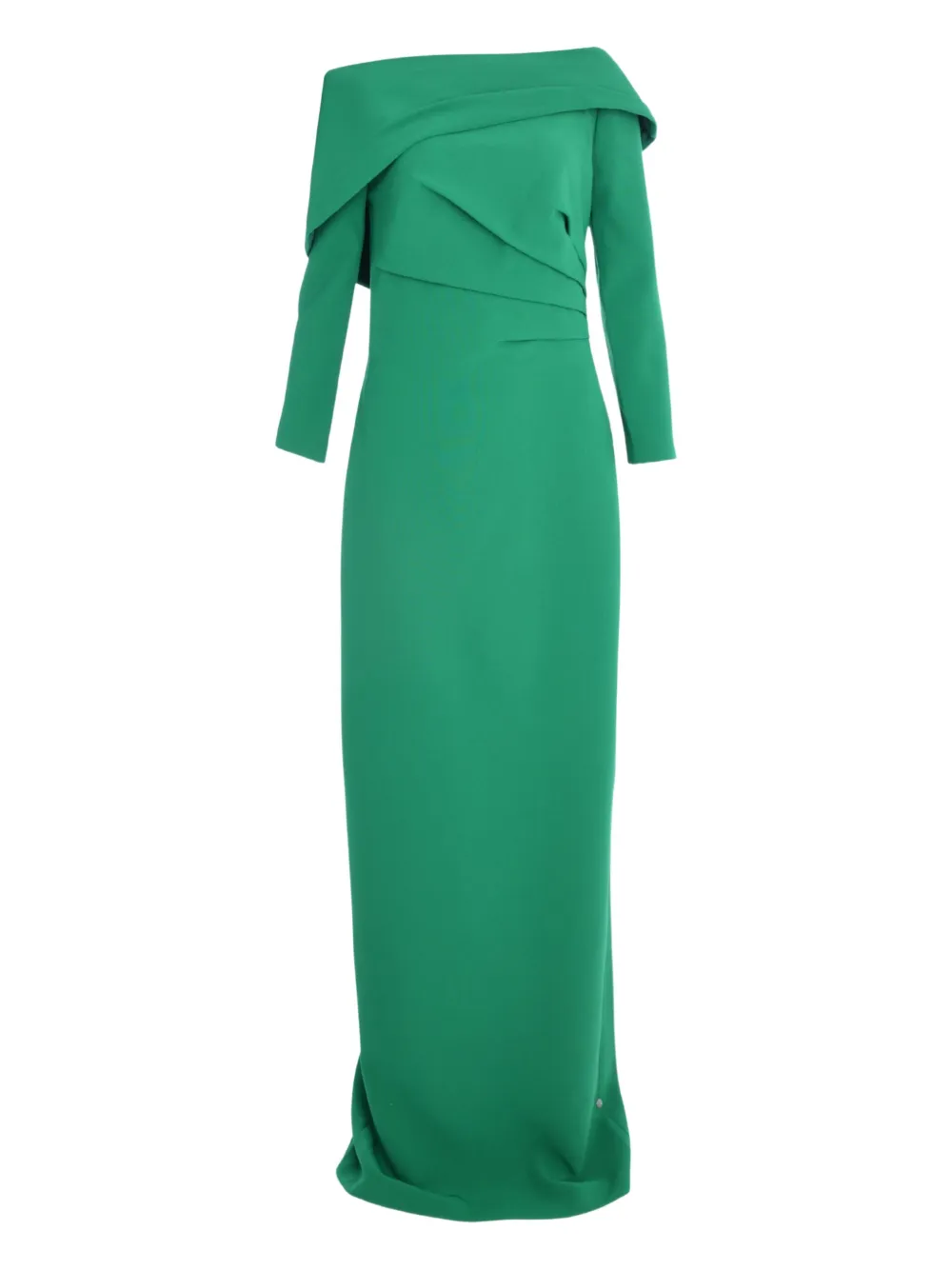 Платье с асимметричной драпировкой и длинными рукавами Safiyaa, зеленый
Платье с асимметричной драпировкой и длинными рукавами Safiyaa, зеленый