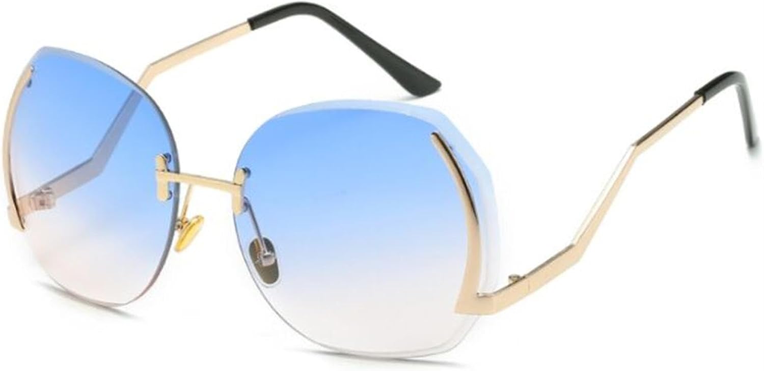 Классические солнцезащитные очки без оправы, золотистая оправа, градиентный винтажный дизайн, для женщин и мужчин, защита от УФ-излучения UV400, прозрачные VFDHN, Blue
Классические солнцезащитные очки без оправы, золотистая оправа, градиентный винтажный дизайн, для женщин и мужчин, защита от УФ-излучения UV400, прозрачные VFDHN, Blue