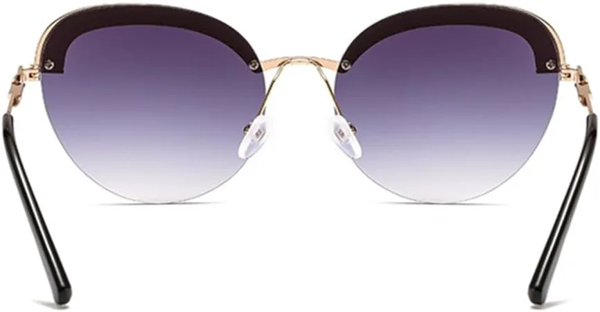 Круглые солнцезащитные очки для женщин, бриллиантовая полуободковая оправа из сплава, градиентные линзы, металлические шарниры, защита от УФ-излучения UV400 VFDHN, C2
Круглые солнцезащитные очки для женщин, бриллиантовая полуободковая оправа из сплава, градиентные линзы, металлические шарниры, защита от УФ-излучения UV400 VFDHN, C2