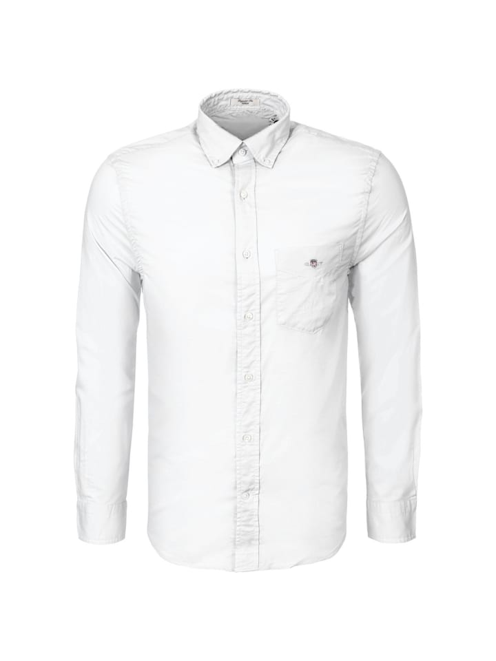 Gant Рубашка с длинными рукавами Reg Classic Poplin белого цвета
Gant Рубашка с длинными рукавами Reg Classic Poplin белого цвета